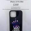 iPhone 13 Pro Max Who Cares Light up case
