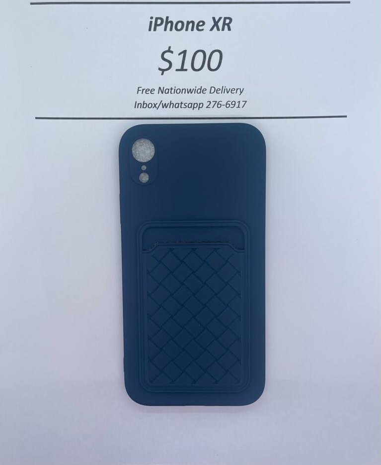 iPhone XR Blue Card Holder