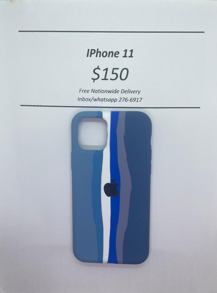 iPhone 11 Blue Tone Logo Case