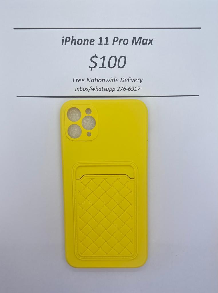 iPhone 11 Pro Max Yellow Card Holder
