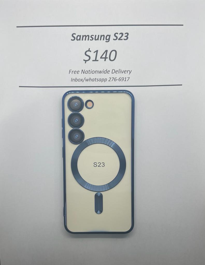 S23 Blue Wireless Charging Magnetic Case