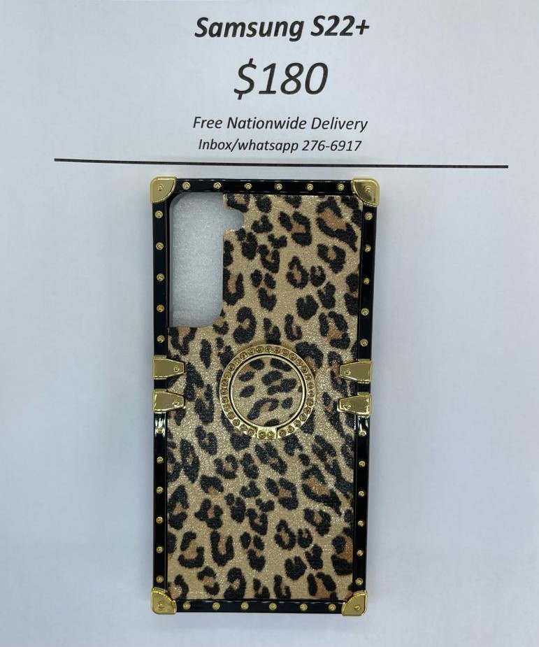 S22+ Leopard without Pop Ring