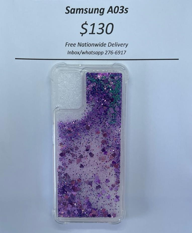 A03s Purple Liquid Glitter