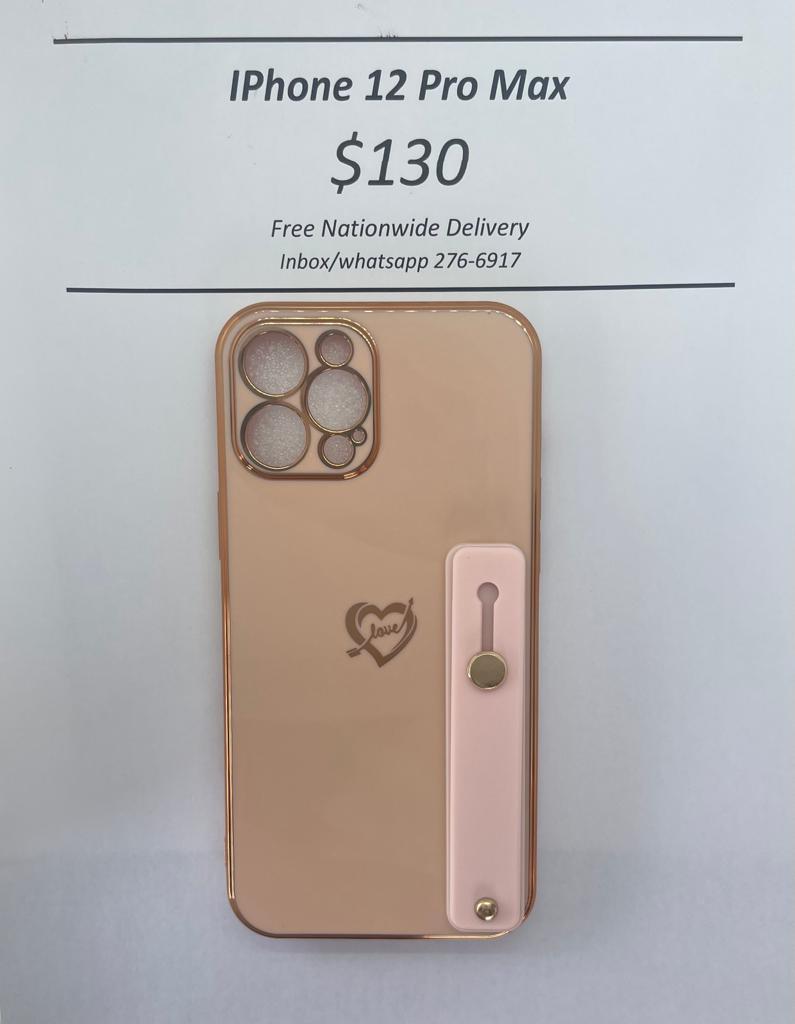 iPhone 12 Pro Max Cream Heart w Holder