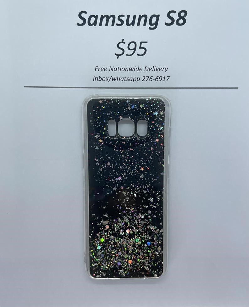 S8 Black Glitter