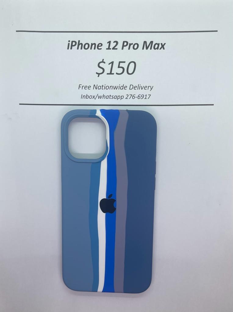 iPhone 12 Pro Max Blue Tone Logo Case