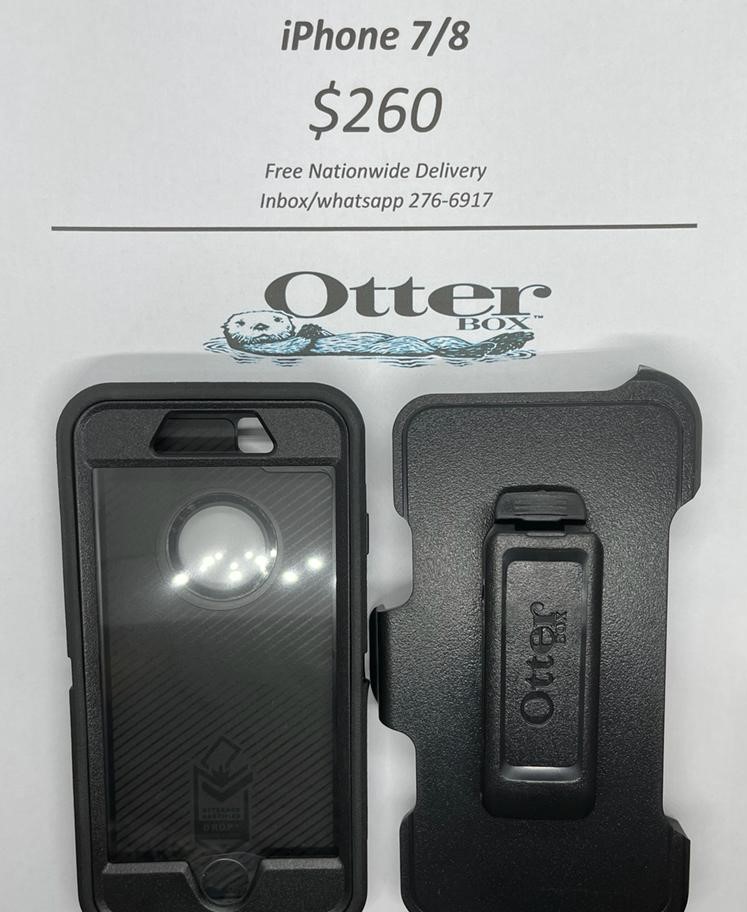 iPhone 7/8 Otterbox Defender- Black