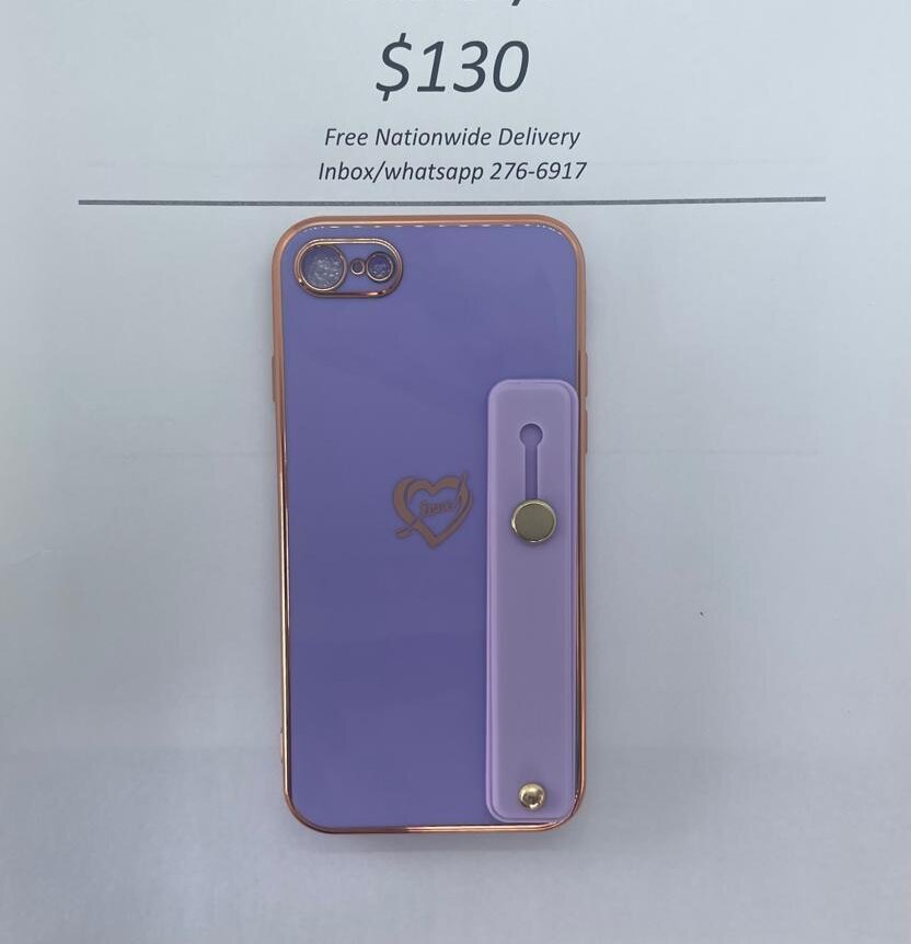 iPhone SE Purple Heart w Holder