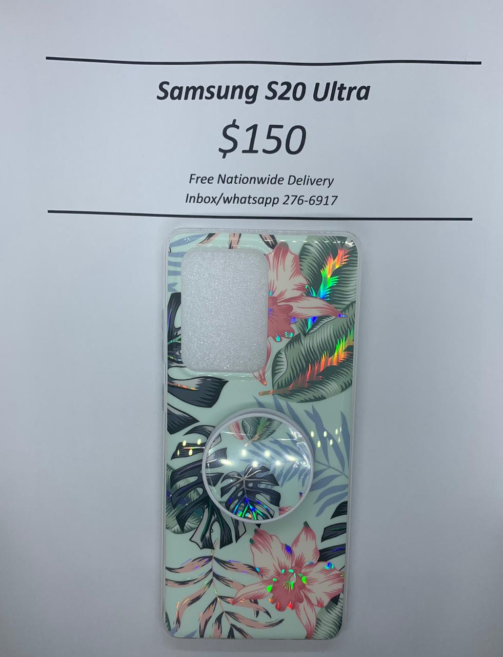 S20 Ultra Green Banana Leaf Floral