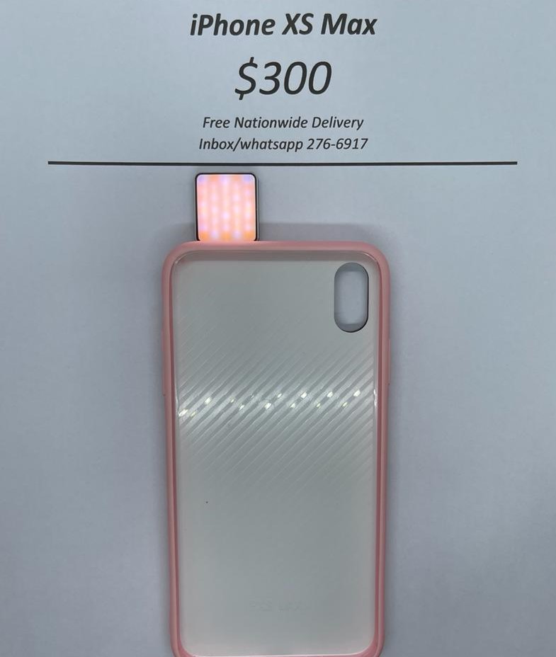 I XS MAX Pink Selfie Light