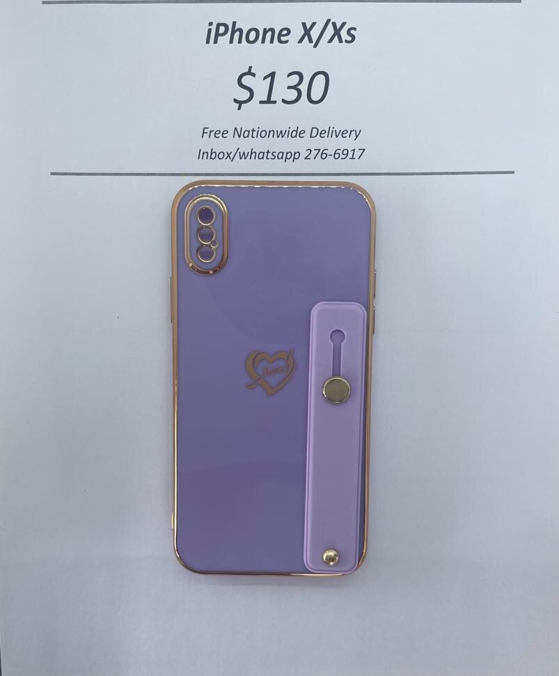 iPhone X/XS Purple Heart w Holder