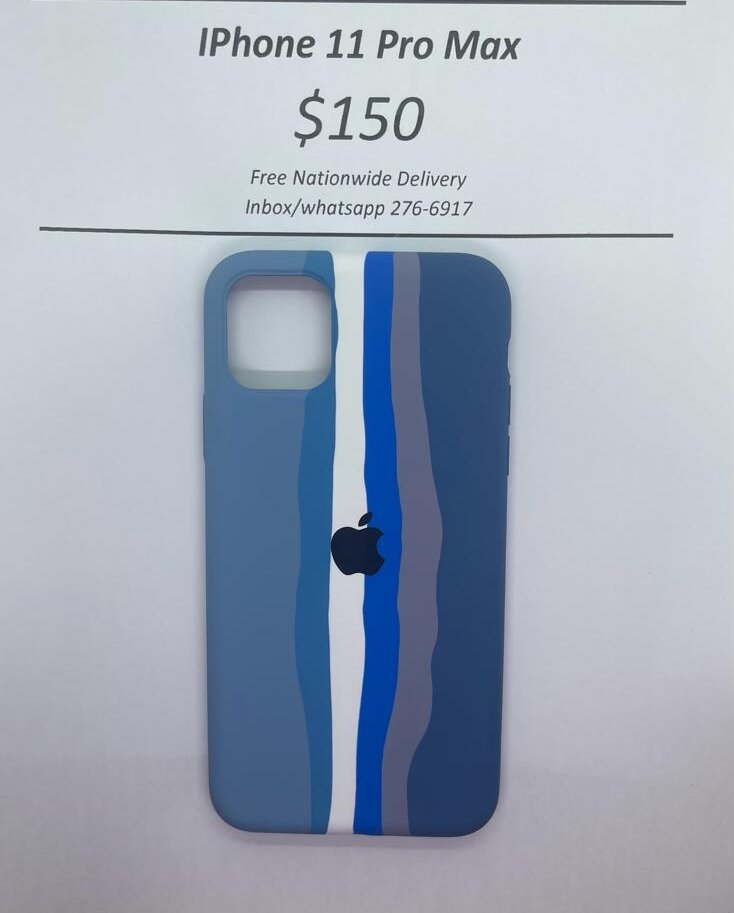iPhone 11 Pro Max Blue Tone Logo Case