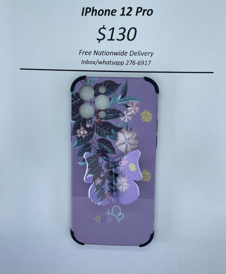 iPhone 12 Pro Butterfly pop socket case