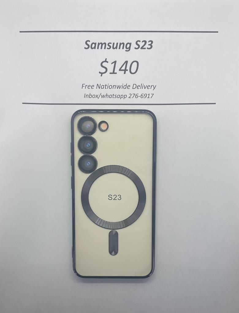 S23 Black Wireless Charging Magnetic Case