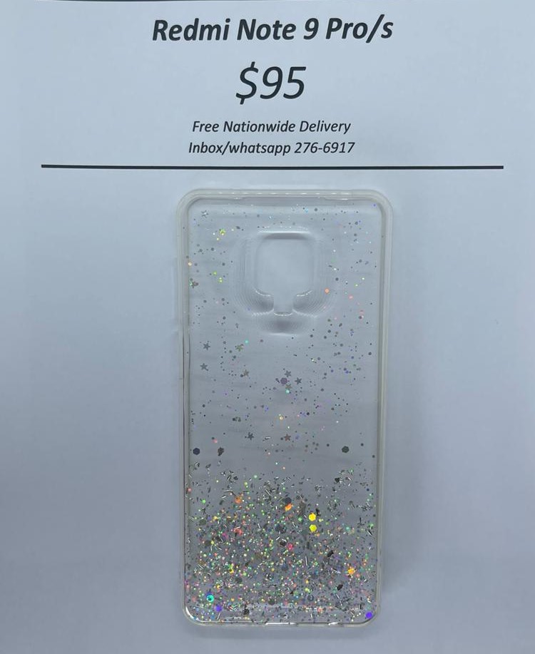 Redmi Note 9 Pro/s Clear Glitter