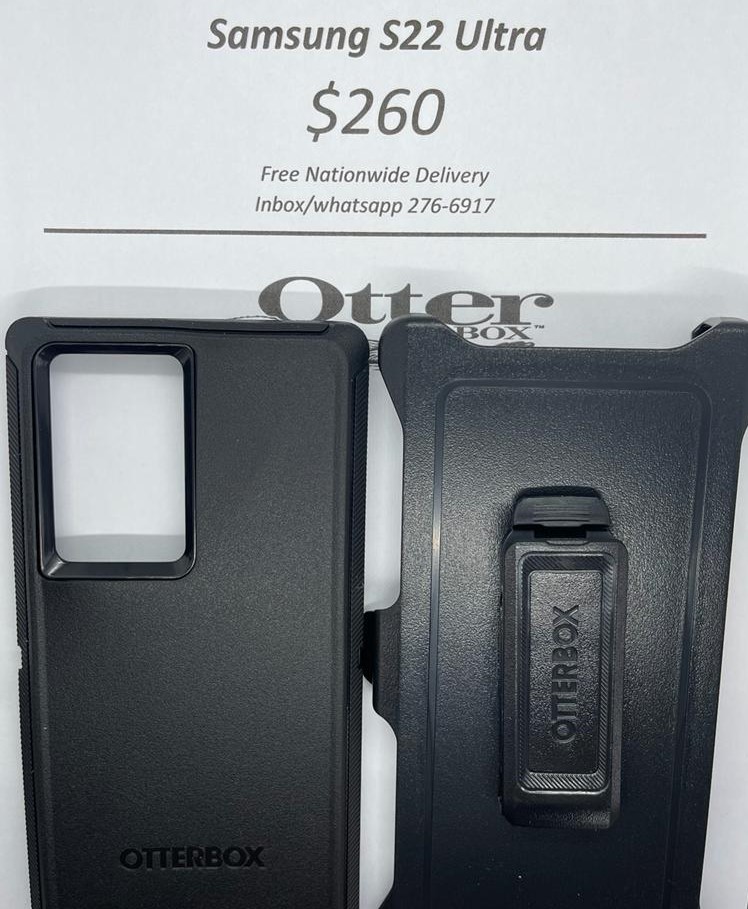 S22 Ultra  Otterbox-Defender Black