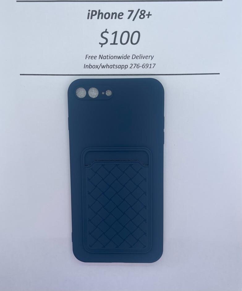 iPhone 7/8 Plus Blue Card Holder