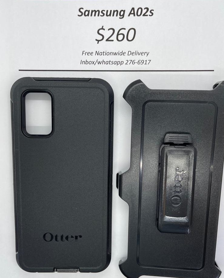 A02s Otterbox-Defender Black