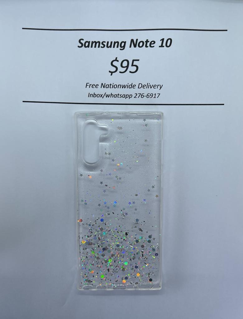 Note 10 Clear Glitter