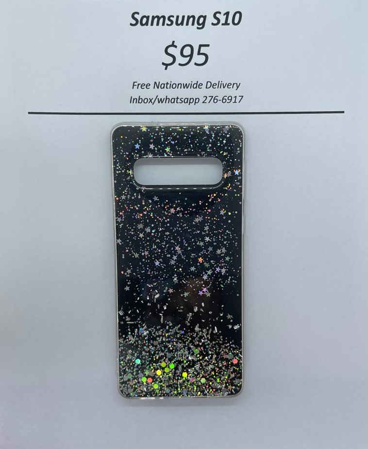 S10 Black Glitter