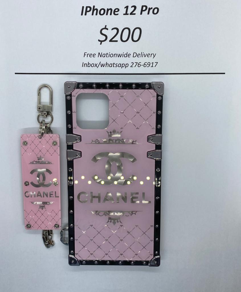 iPhone 12 Pro Pink and Silver Trunk