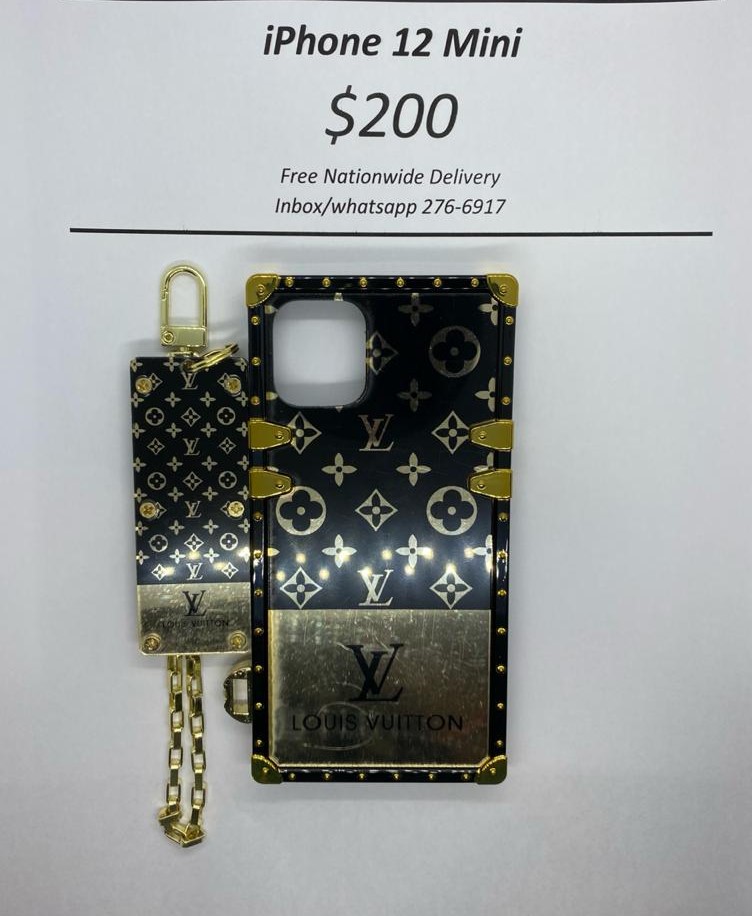iPhone 12 Mini Black and Gold Luxury case