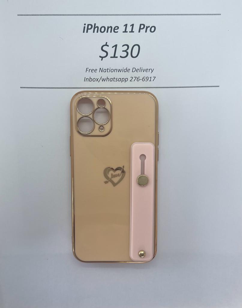 iPhone 11 Pro Cream Heart w Holder