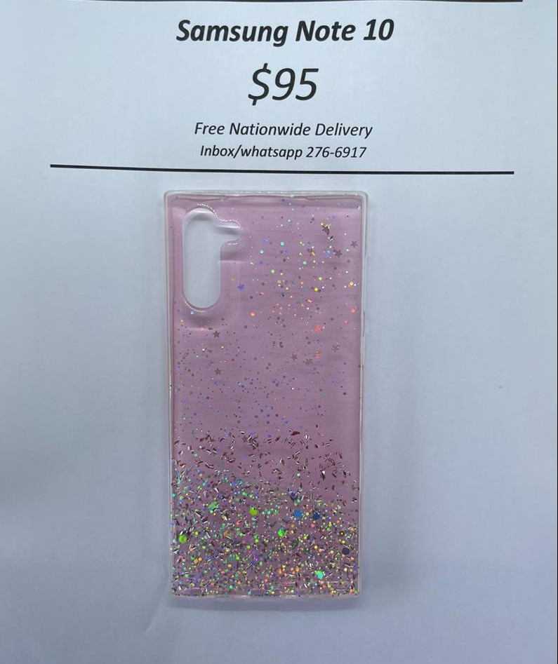 Note 10 Pink Glitter