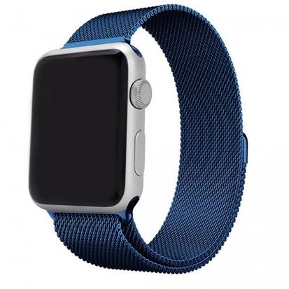 Blue Metal Magnetic Watch Band