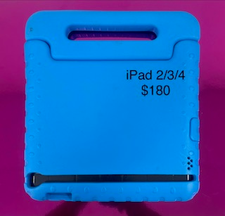 Blue Handle Rugged case -iPad 2,3,4