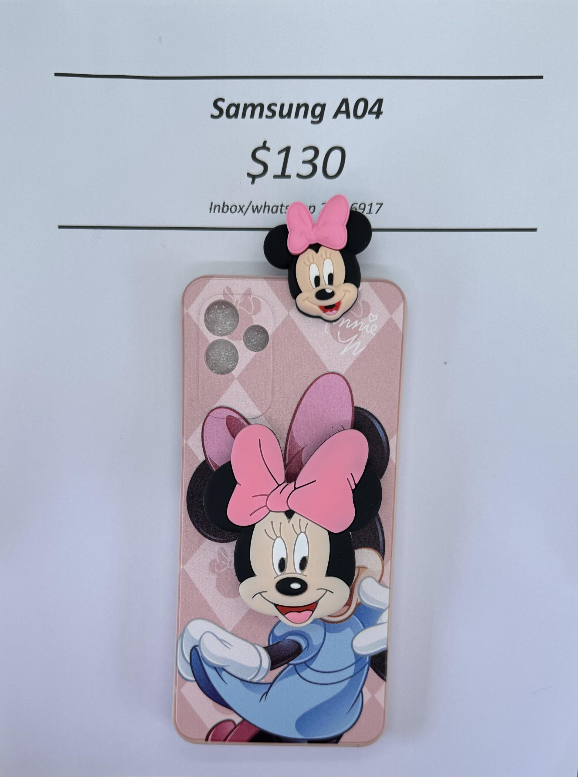 A04 Light Pink Minnie with Pop socket