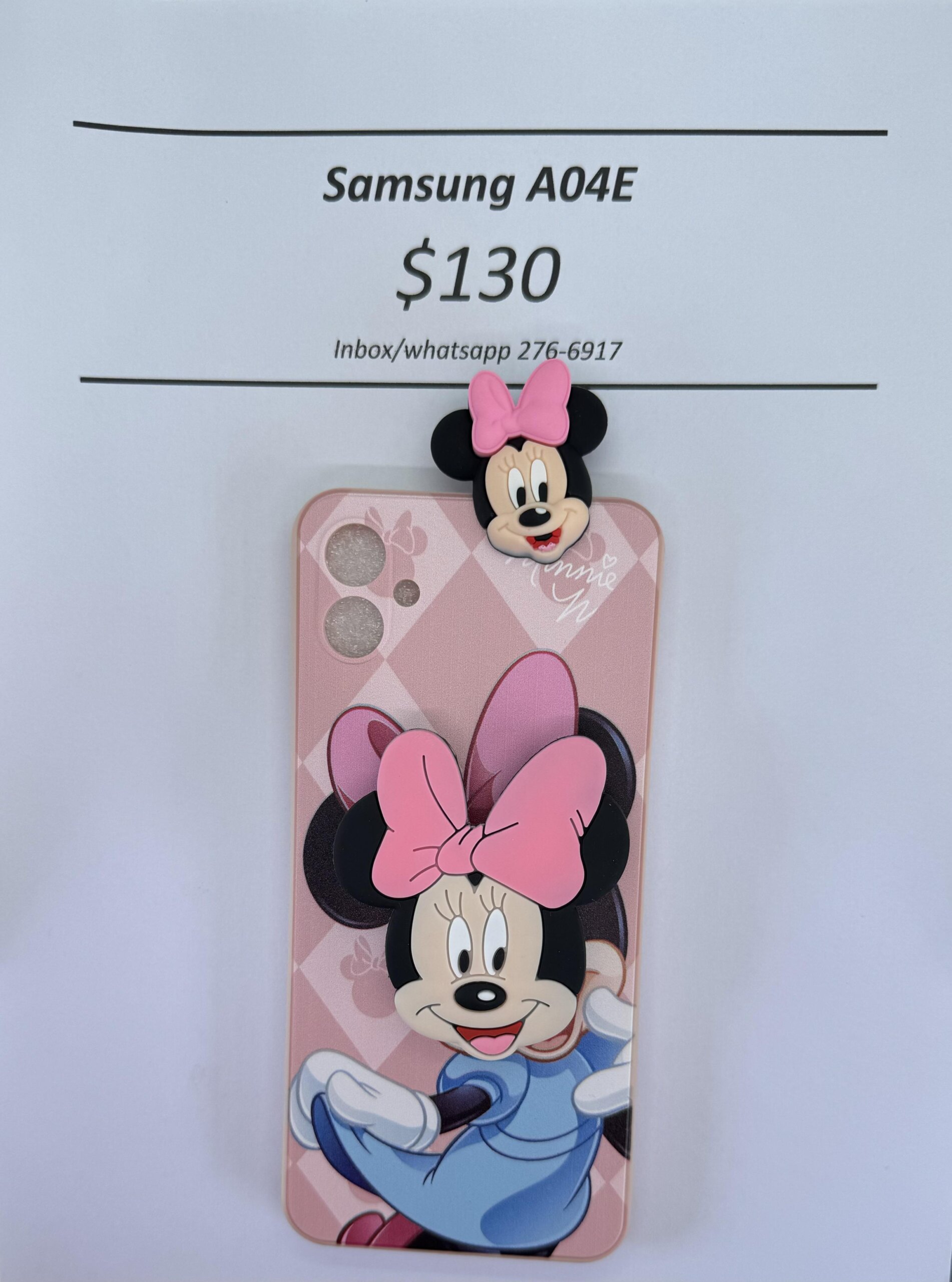 A04E Light Pink Minnie with Pop socket