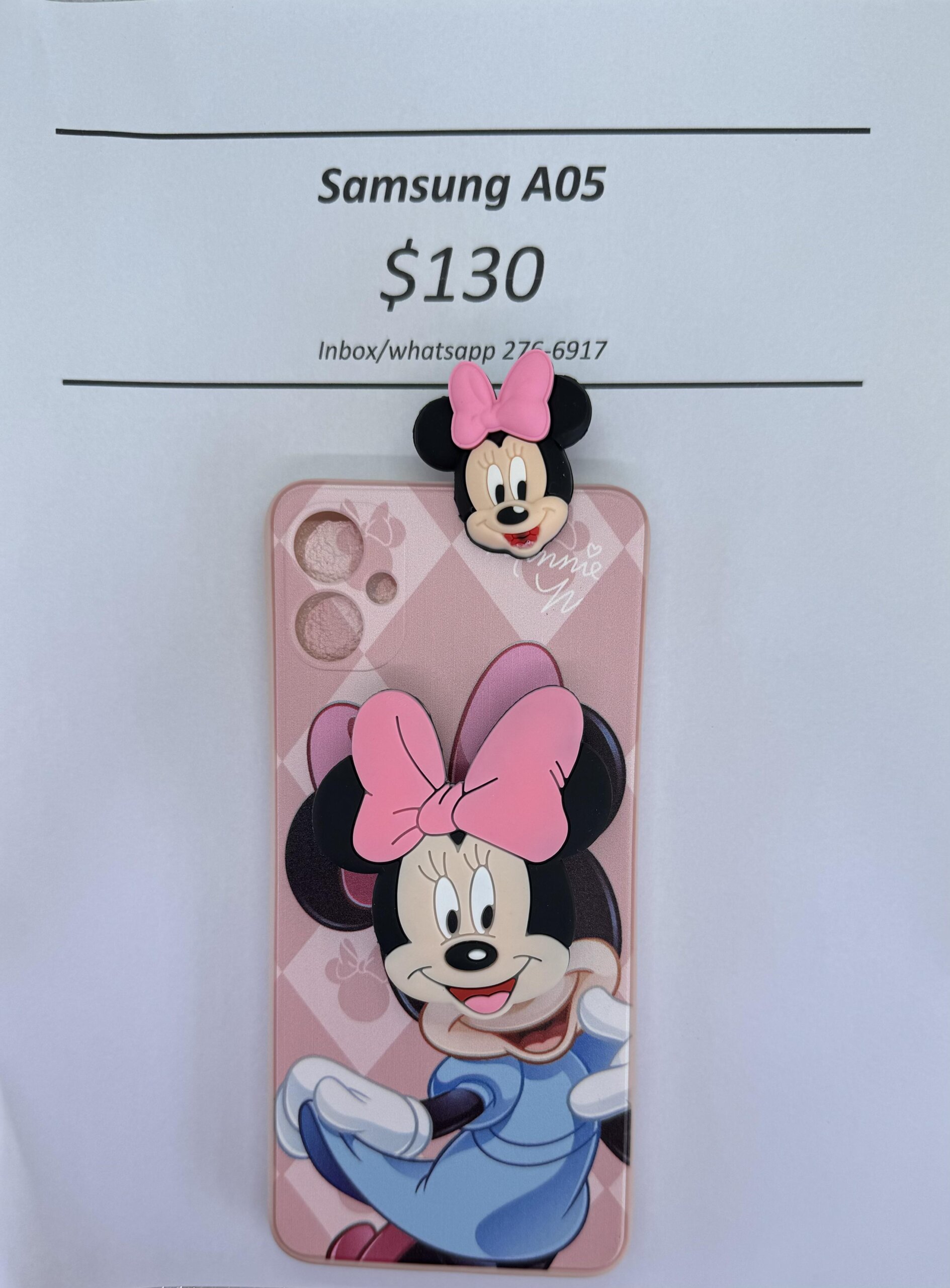 A05 Light Pink Minnie with Pop socket