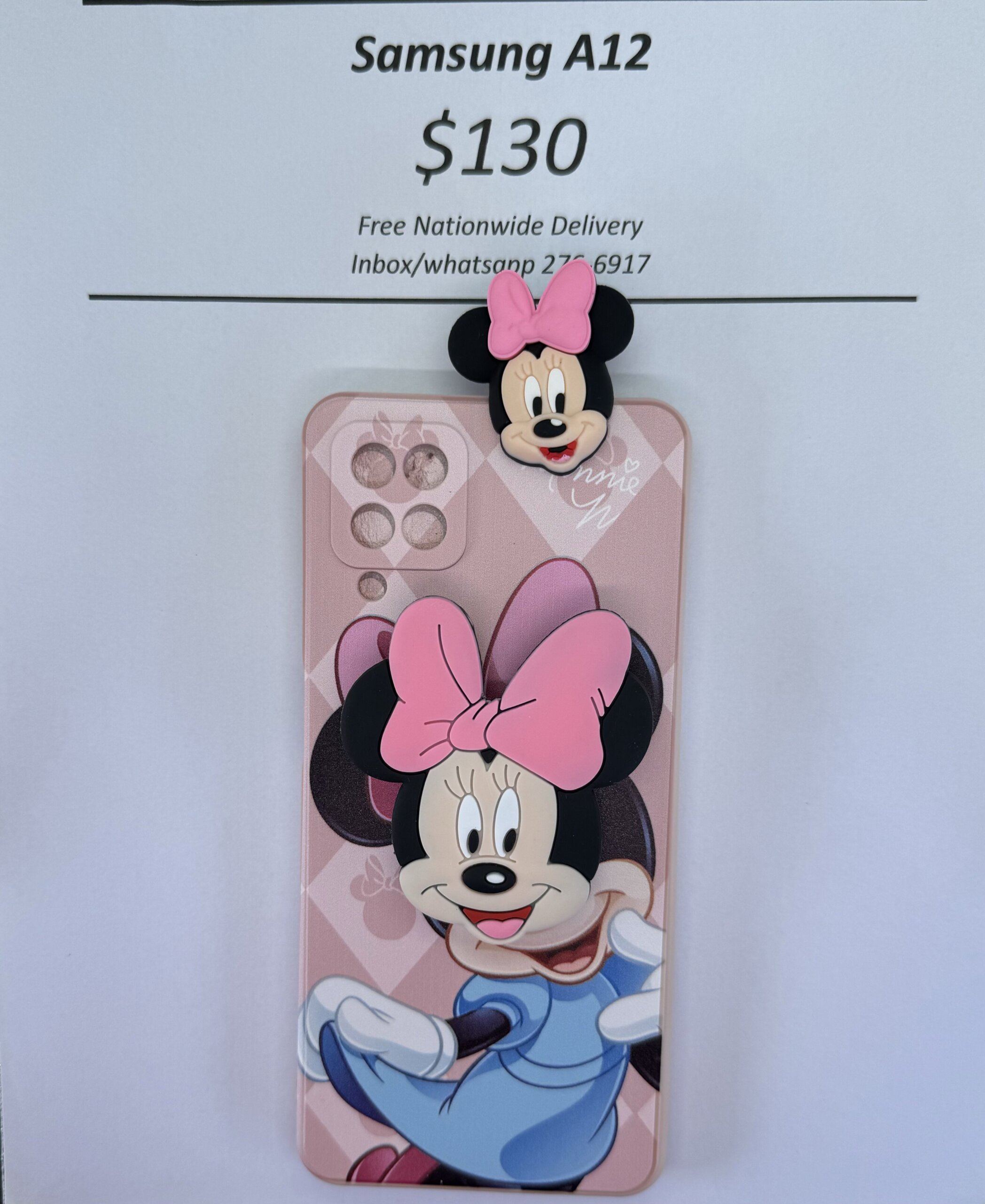 A12 Light Pink Minnie with Pop socket