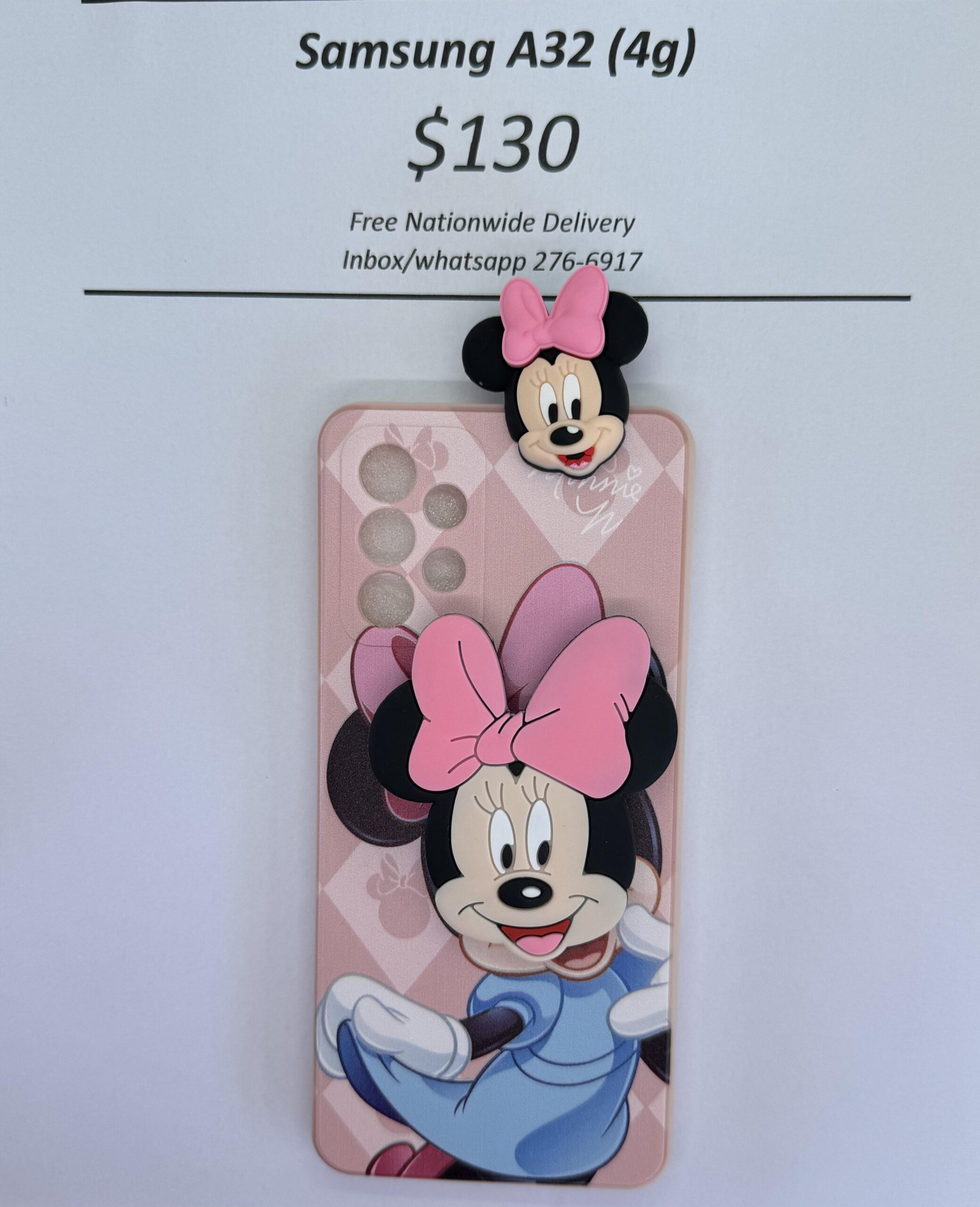 A32 Light Pink Minnie with Pop socket