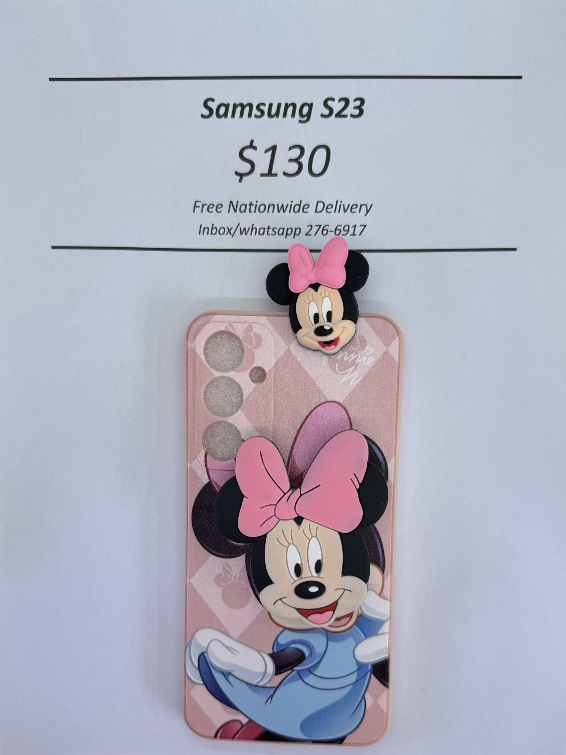 S23 Light Pink Minnie with Pop socket