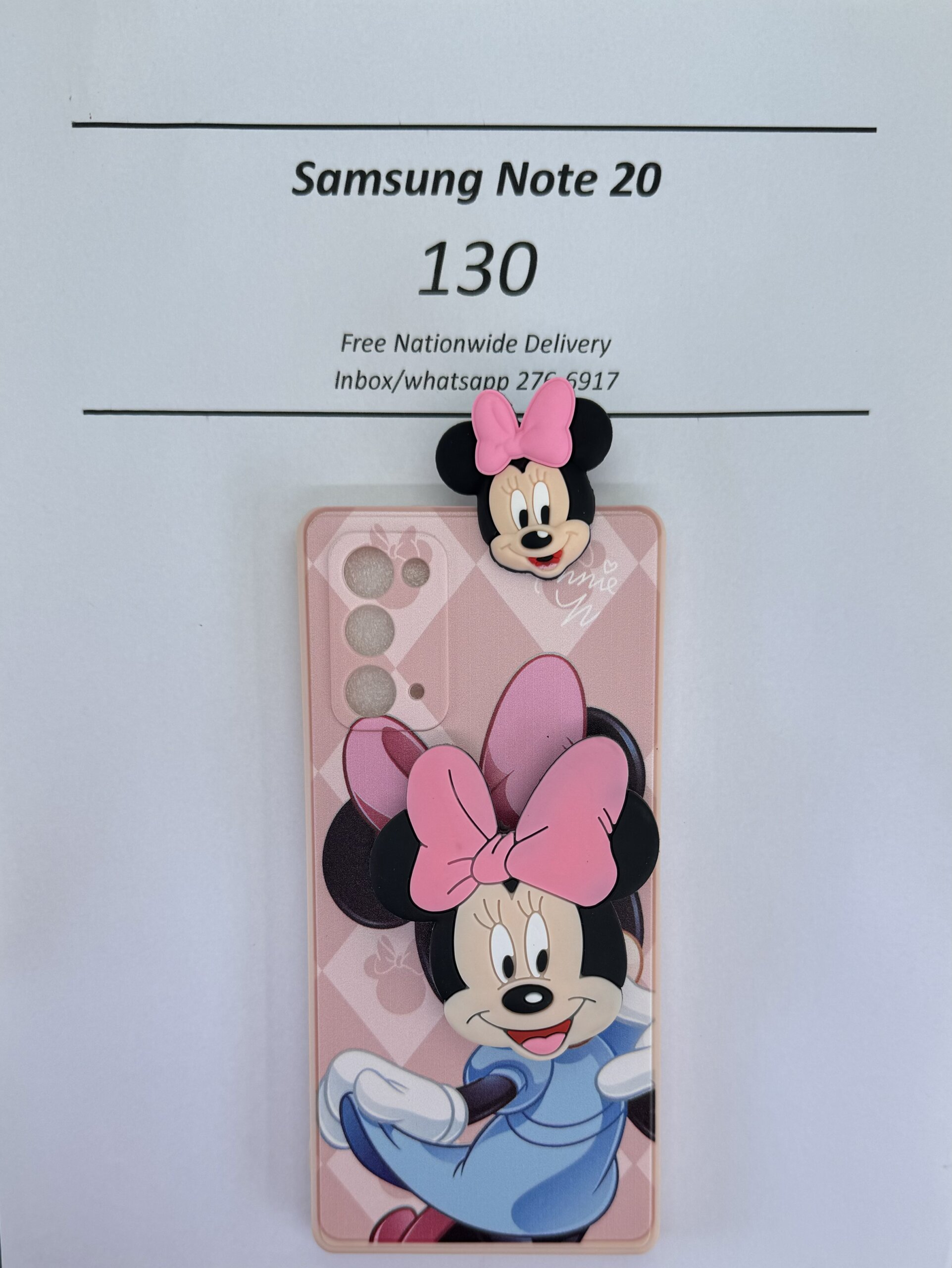 Note 20 Light Pink Minnie with Pop socket