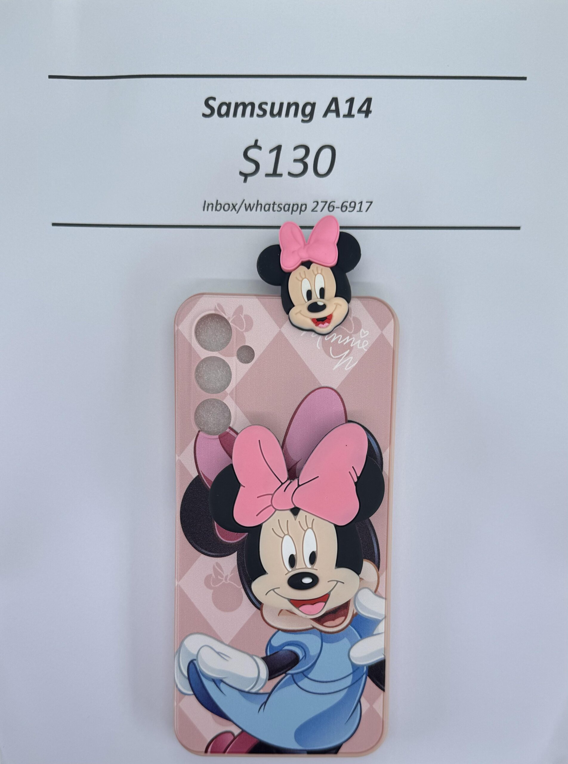 A14 Light Pink Minnie with Pop socket