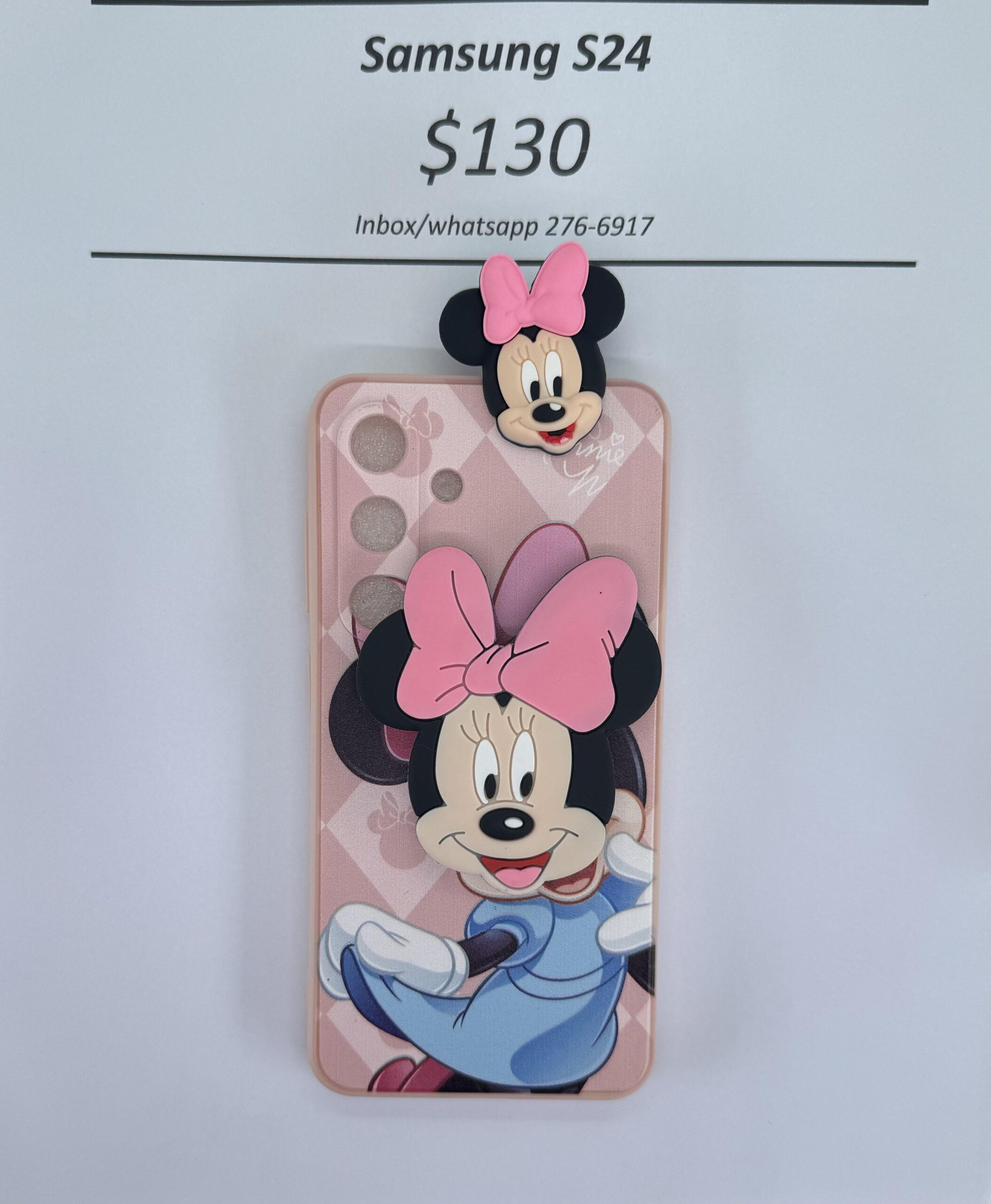S24 Light Pink Minnie with Pop socket