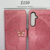 A55 Pink Butterfly Wallet