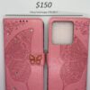 Redmi Note 13 5G Pink Butterfly Wallet