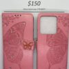 Redmi Note 13 Pro 5G Pink Butterfly Wallet