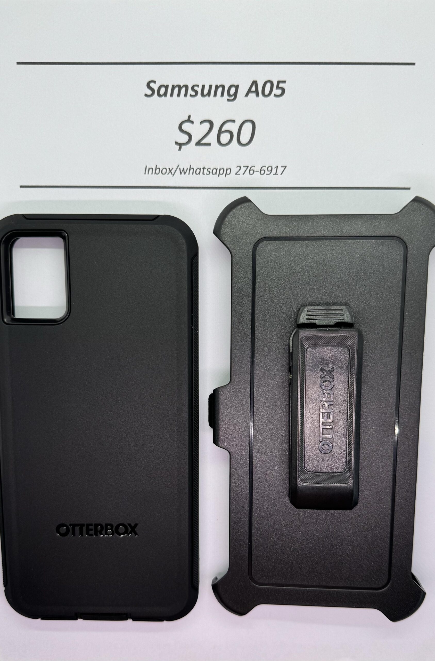 A05 Otterbox-Defender Black