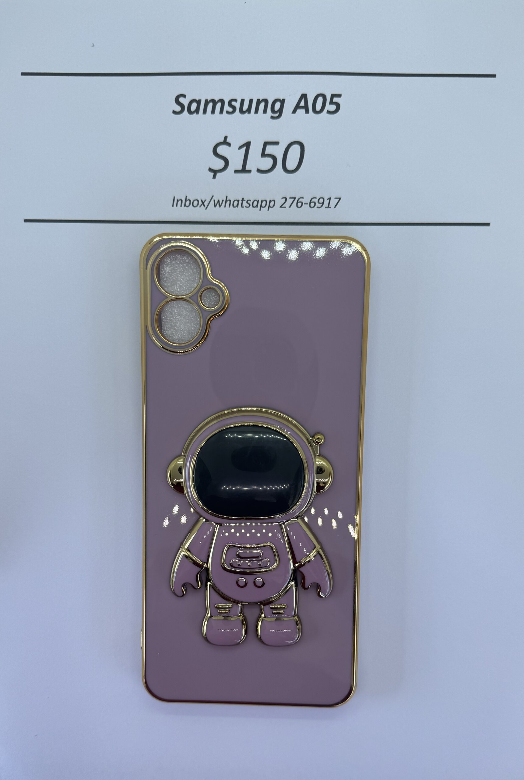 A05 Purple 3D Astronaut Phone case