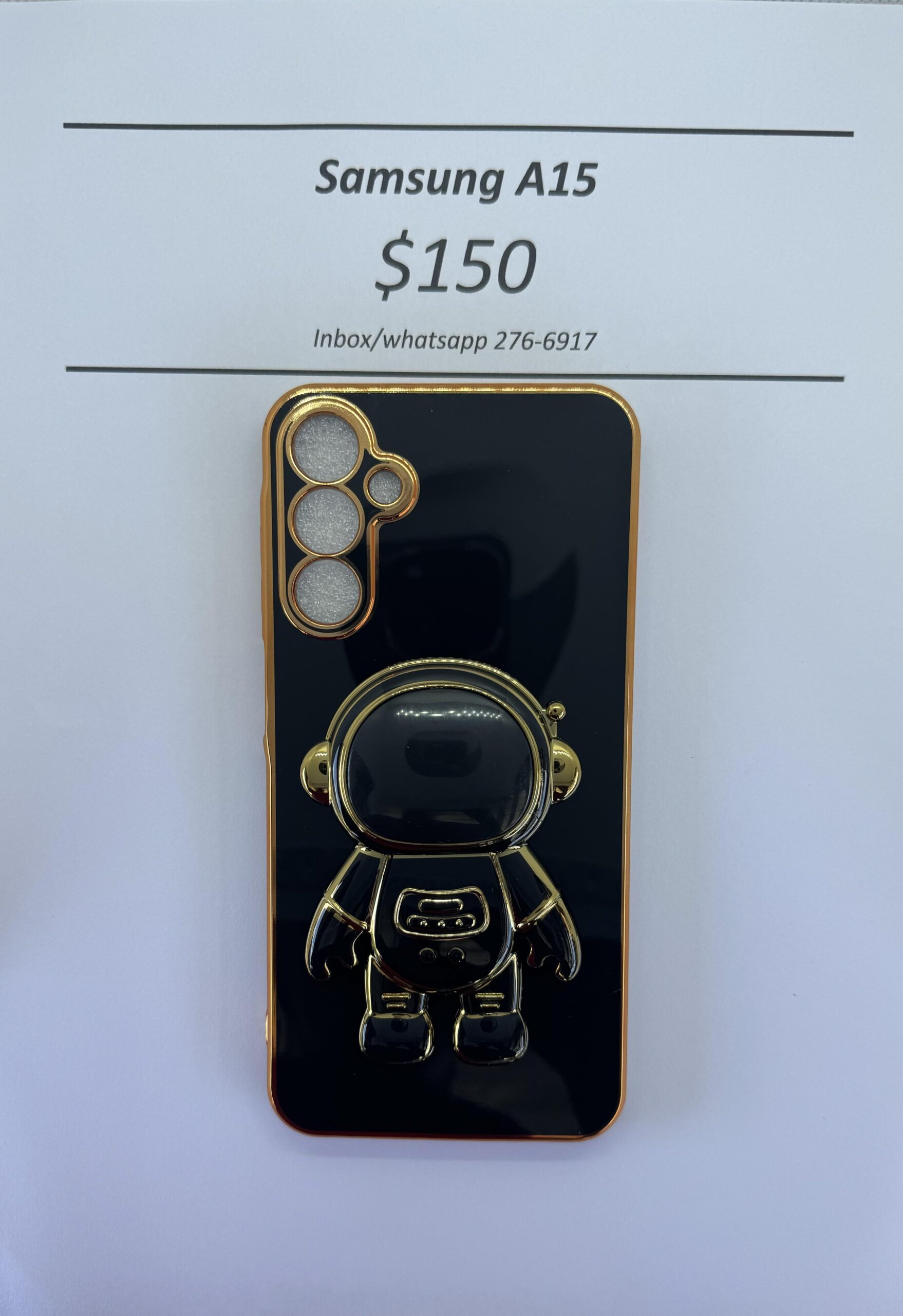 A15 Black 3D Astronaut Phone case