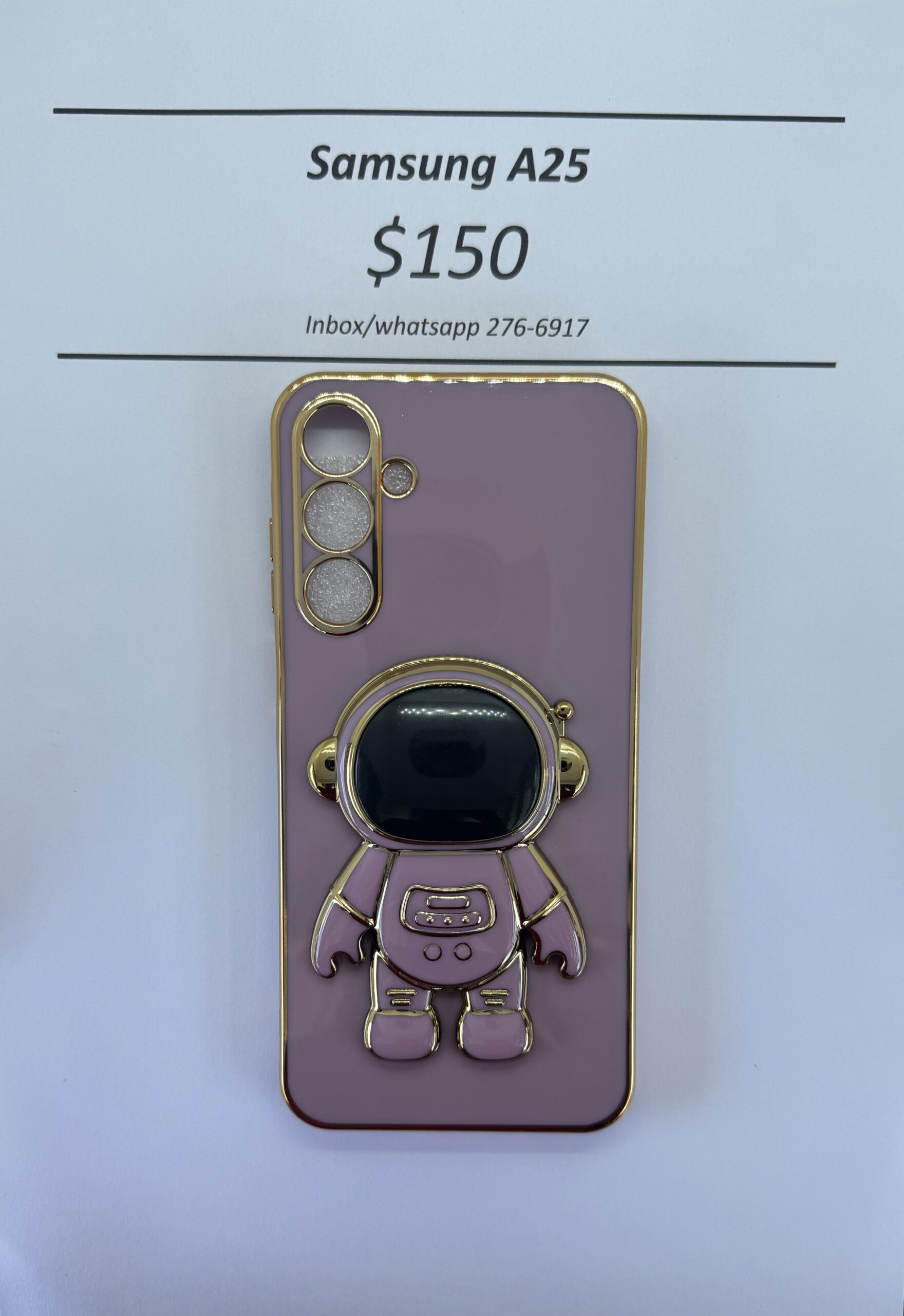 A25 Purple 3D Astronaut Phone case