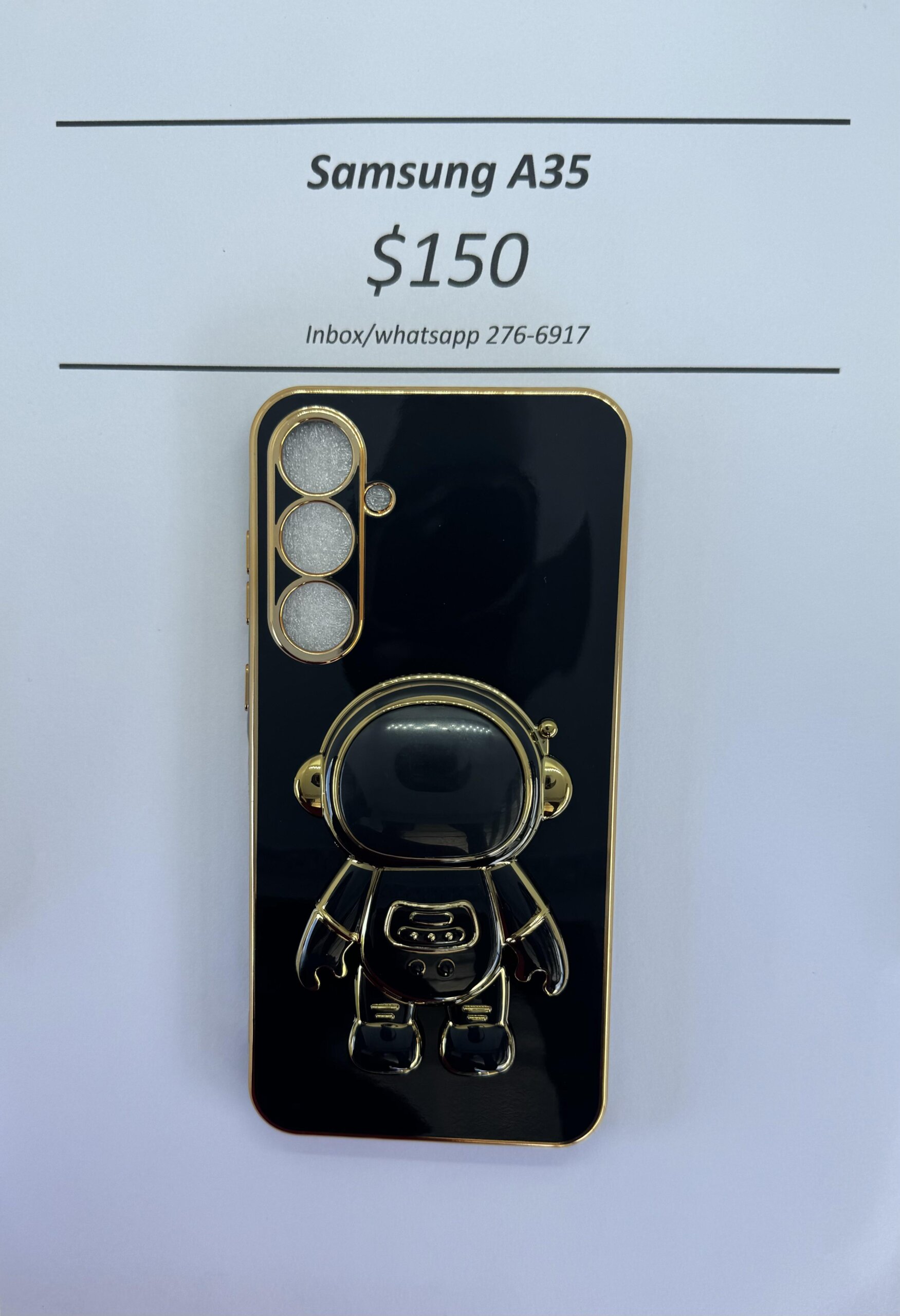 A35 Black 3D Astronaut Phone case