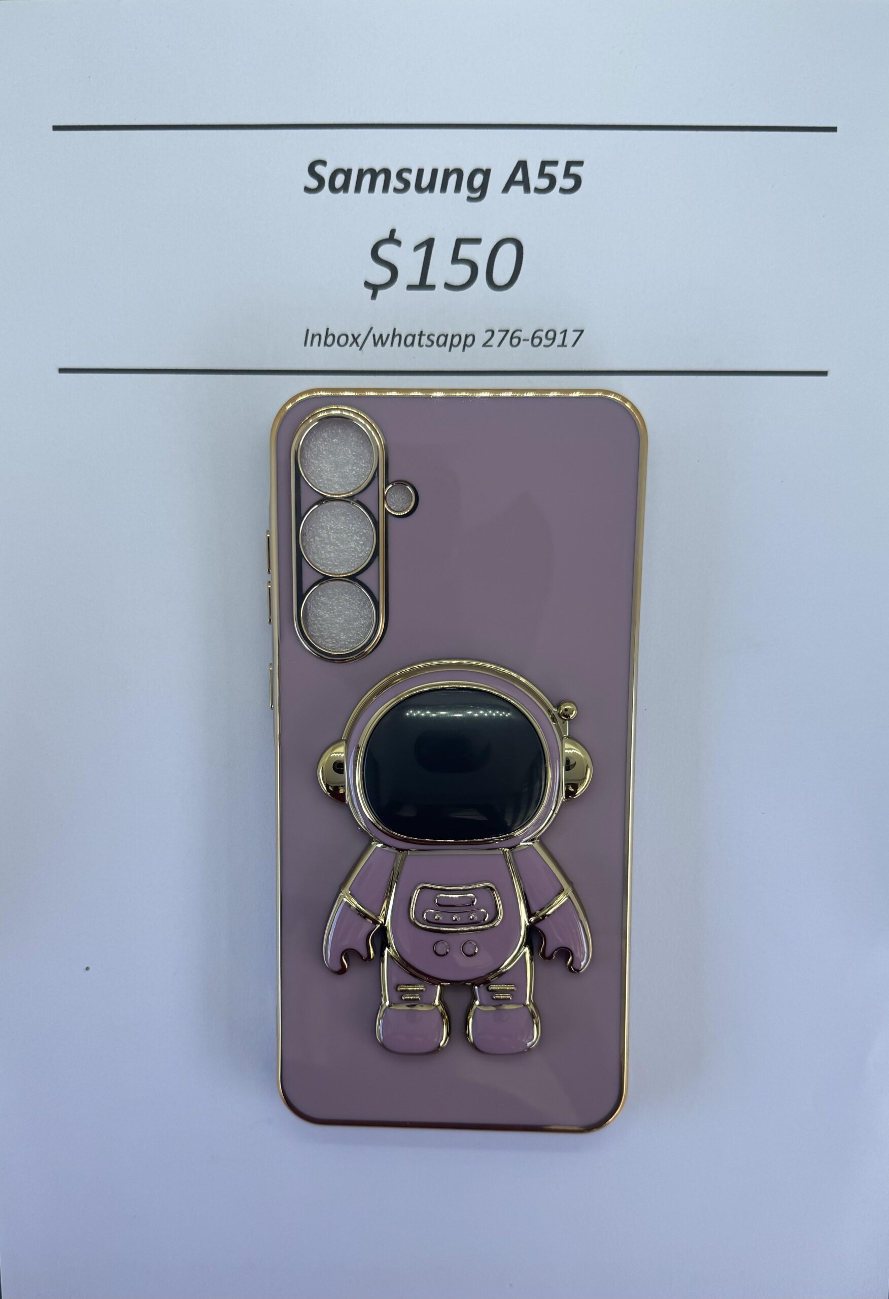 A55 Purple 3D Astronaut Phone case
