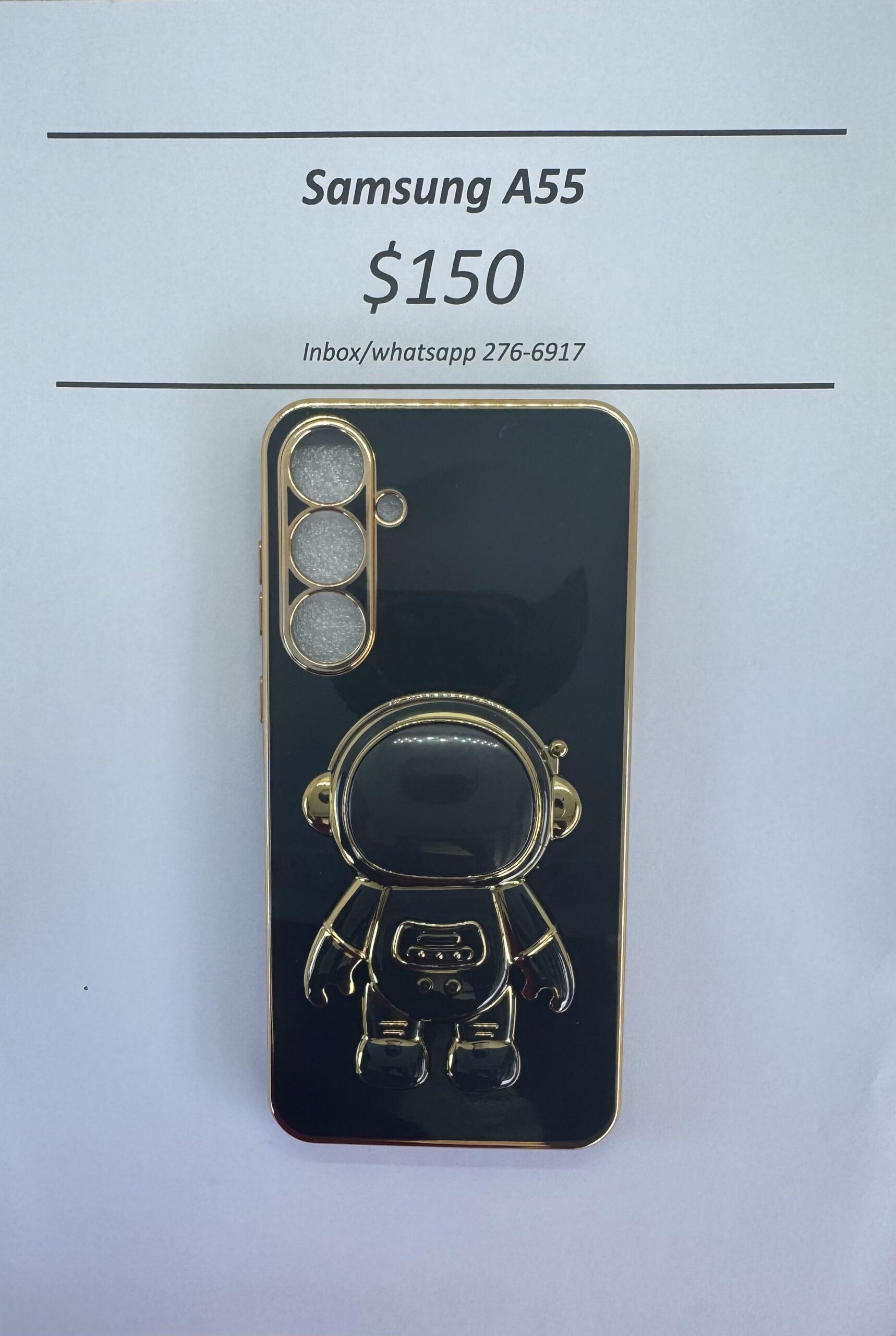 A55 Black 3D Astronaut Phone case