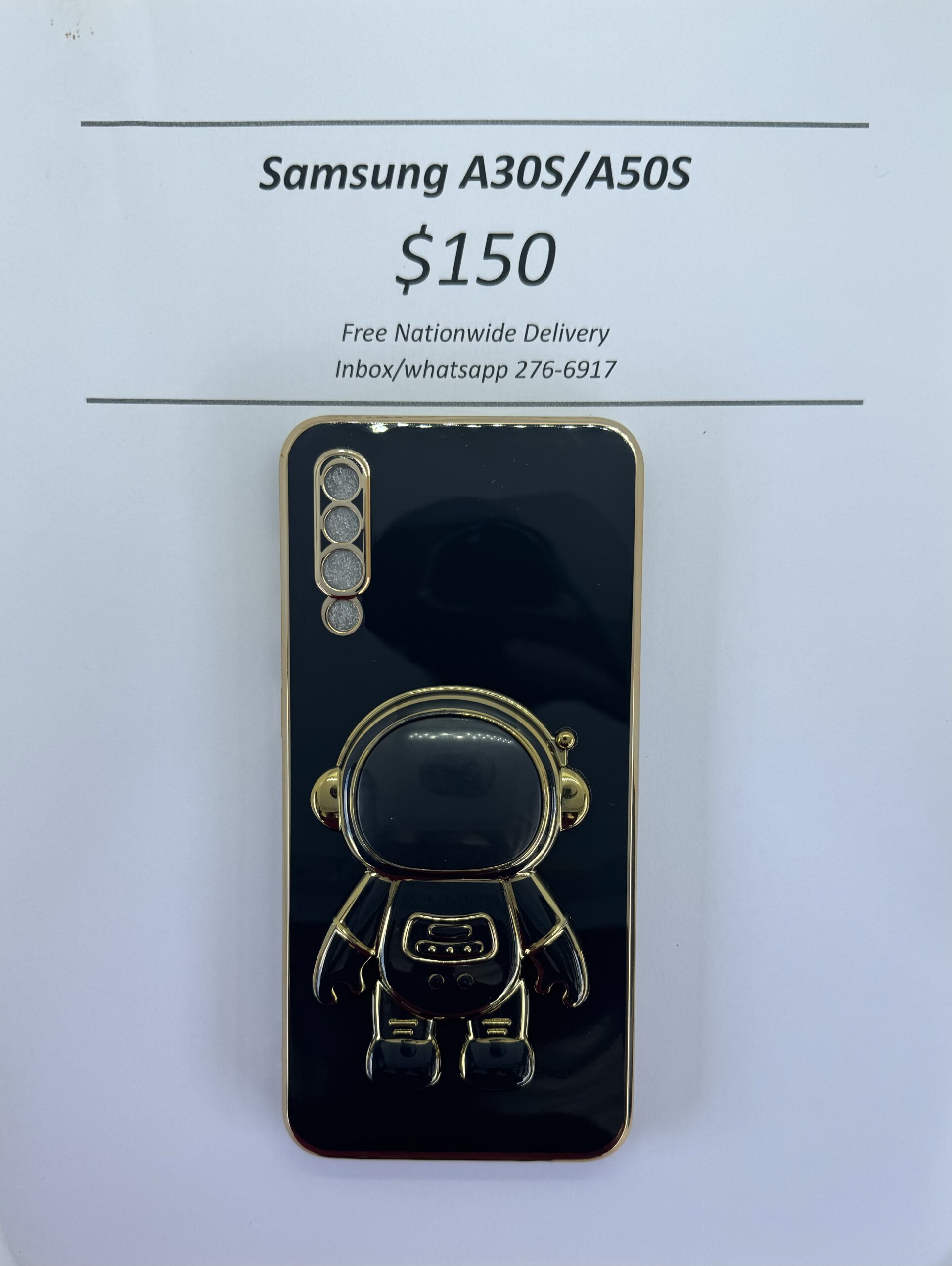 A30S/50 Black 3D Astronaut Phone case